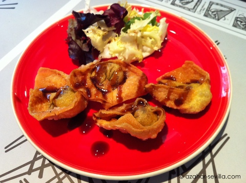 los palillos pringa wontons
