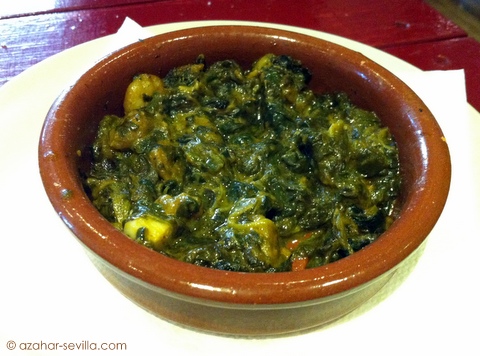 tasca pintor spinach